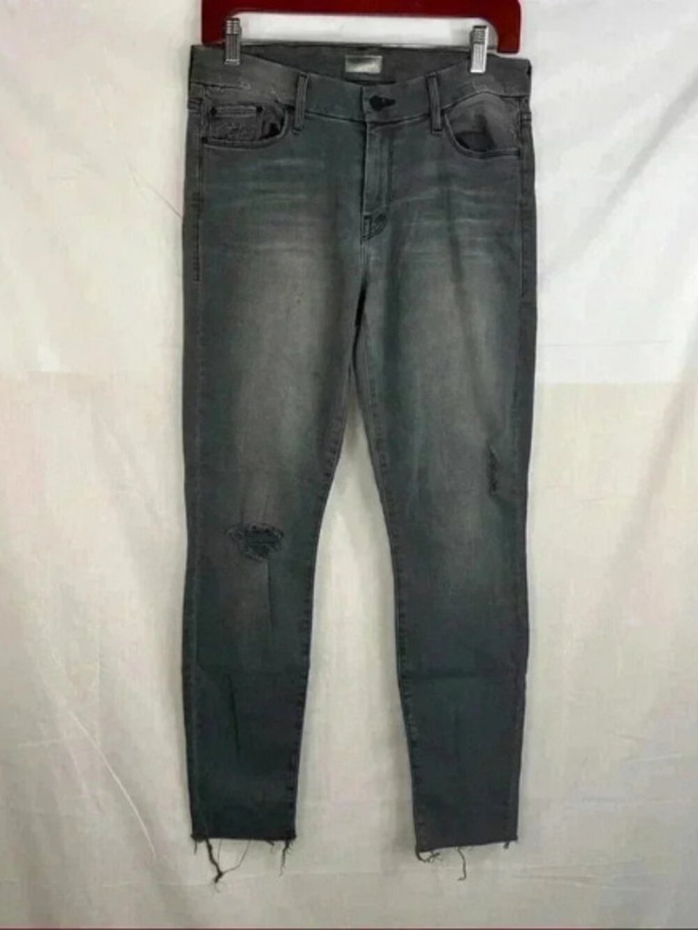 MOTHER Women’s Jeans Looker Ankle Fray In Last Chance Saloon Sz 28 Classic City